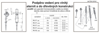Podpěra vedení PV17 5/50