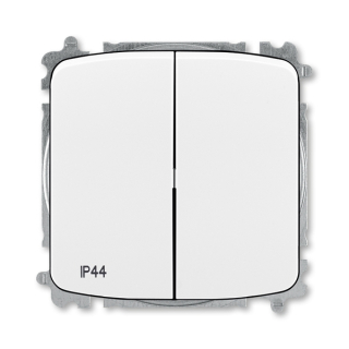 Spínač č.6+6 TANGO IP44 bílý