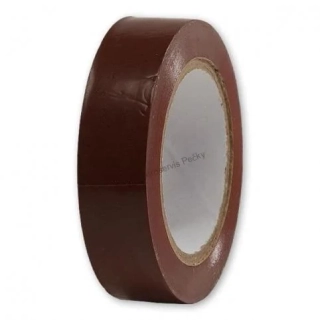 Páska PVC 15mm/10m hnědá