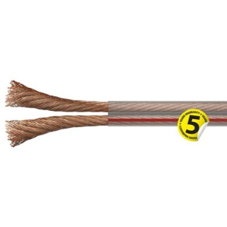 Dvojlinka 2x1,5mm průhledná 