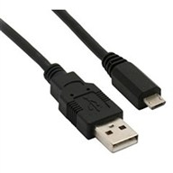 Kabel USB 2A konektor - USB B micro konektor 1m