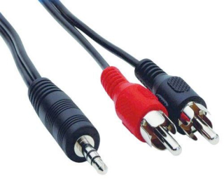 Kabel 2xCINCH-JACK 3,5 stereo 3m