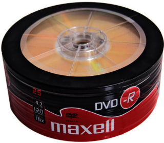 DVD-R Maxell cake 25/1ks