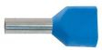 Dutinka 2,5mm modrá pro dva kabely