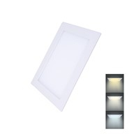 LED panel 12W čtvercový s přepínáním barvy světla