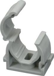 Příchytka trubek PVC s klipem 32 šedá