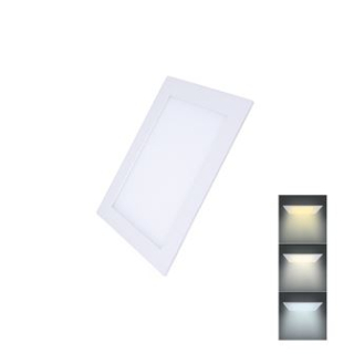 LED panel 6W čtvercový s přepínáním barvy světla