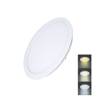 Led panel 12W kulatý s přepínáním barvy světla