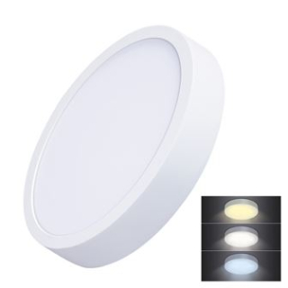LED panel 24W kulatý s přepínáním barvy světla 
