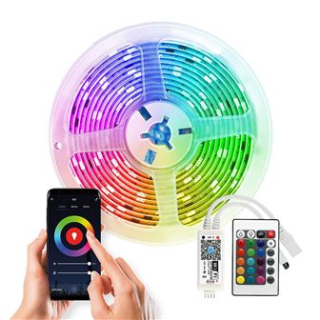 LED pásek WIFI SMART sada 90LED/5m  RGB na dálkový ovladač 