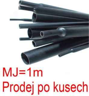 Bužírka s lepidlem 3,2/1mm černá 1m