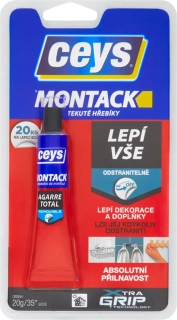 Lepidlo montážní 20g MONTACKCEYS tekuté hřebíky, odstranitelné