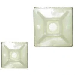 Držák stahovacího pásku 40x40mm bílý
