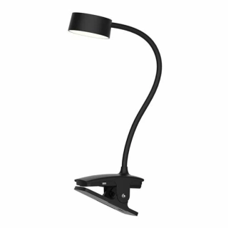 Lampička LED 2W se skřipcem černá