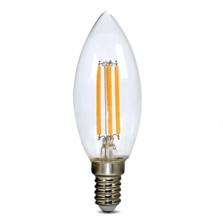 Žárovka LED E14 6W retro teplá bílá