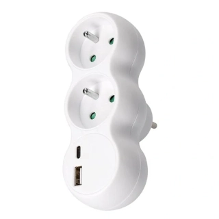 Rozbočka 2x10A s USB A+C